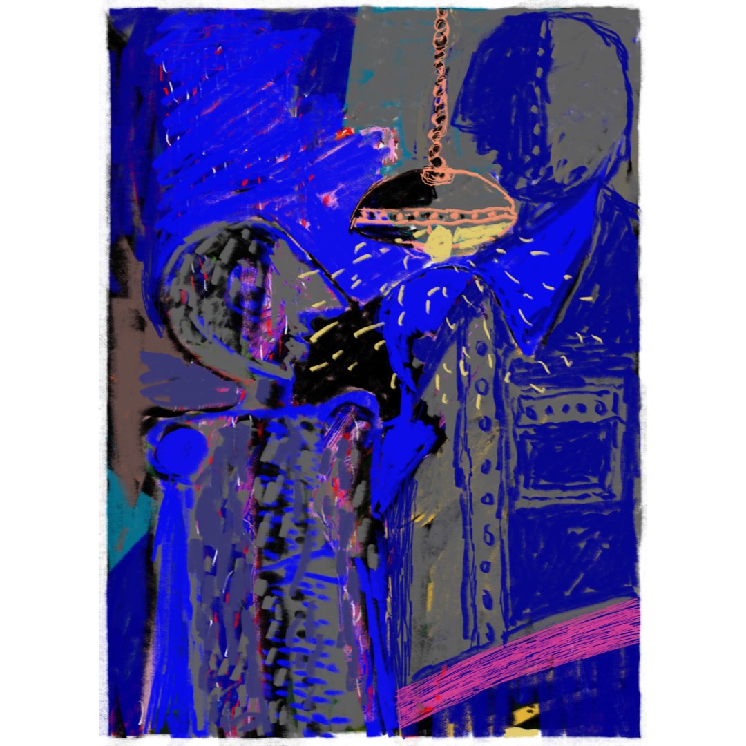 Two Figures With Light